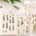 thumbnail image 2 of Inteprter Pegatinas impermeables de flores y hojas para mascotas, pegatinas transparentes para manualidades, flores, hojas y plantas cartulina No.03, 2 of 6
