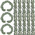 thumbnail image 1 of Guirnalda de eucalipto Artificial de 48 pies, 8 Uds., guirnalda de imitación verde, hojas de eucalipto de dólar de plata a granel, 1 of 5