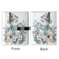 thumbnail image 2 of Leather Notebook with Pen Holder Writing Notepad Includes 100 Pages Lined Journal Snowman with Flowers Bird, 2 of 6