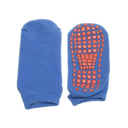 

Autumn/Winter Yoga Plus Velvet Foot Dispensing Cotton Thicken Anti-slip Rubber Glue Point Early Education Socks Floor Socks BLUE S