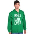 thumbnail image 5 of Best Dad Ever Fathers Day Gift Zip Hoodie Sweatshirt Men Brisco Brands S, 5 of 6