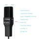 thumbnail image 4 of USB Micrófono de computadora Micrófono Plug & Play con trípode Soporte de cuello de cisne Micróf Abanopi Micrófono, 4 of 7