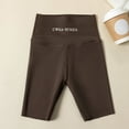thumbnail image 4 of Zanarzt Spandex Shorts Girls Athletic Shorts Kids Dance High Waisted Yoga Short for Bike Gym Volleyball Running Coffee,5-6 Years, 4 of 8