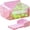 Pink & Clouds, variant on LinkRomat Foldable Modular Kids Play Couch, 2-in-1 Convertible Foam and Floor Cushion for Toddler, Glow in The Dark Kids Sofa for Playroom, Birthday Gifts (Rainbow & Unicorn)