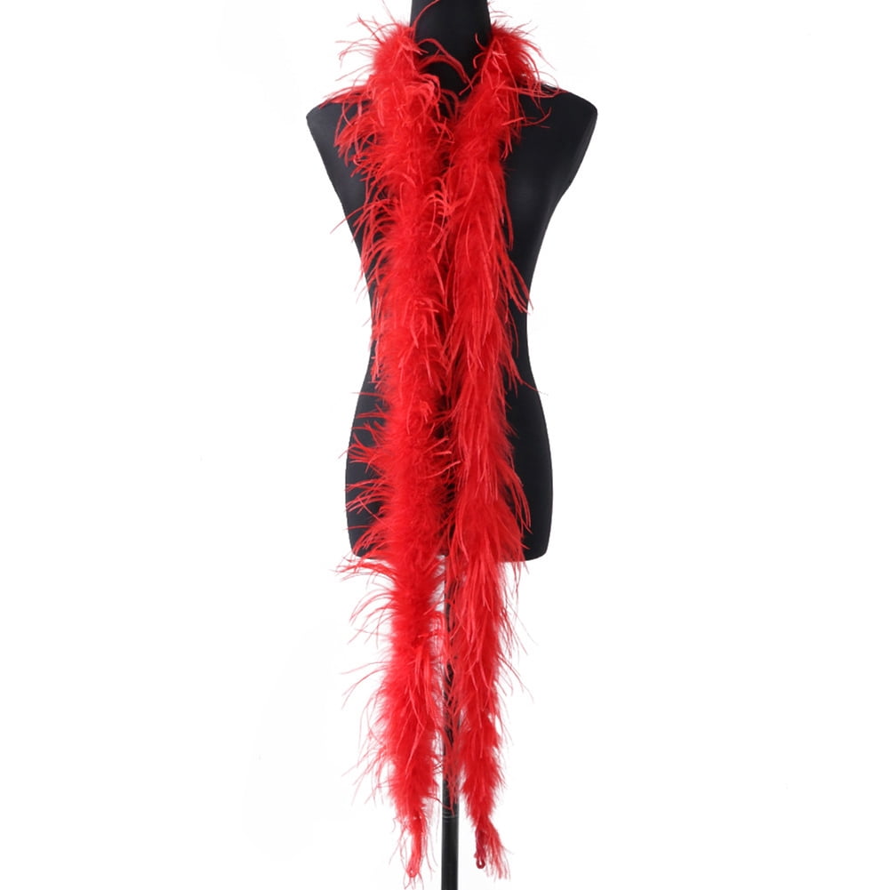 Ostrich Feather Scarf – DIY Craft, Dance, Wedding & Party Costume Accessories, Soft Pink Feathers