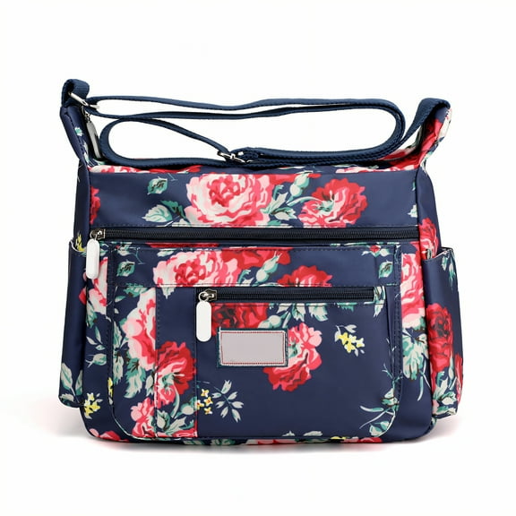 GASTROPOD Shoulder Bag,Durable Easy Cross Body Bag,Care Womens Crossbody Bag,Blue Roses