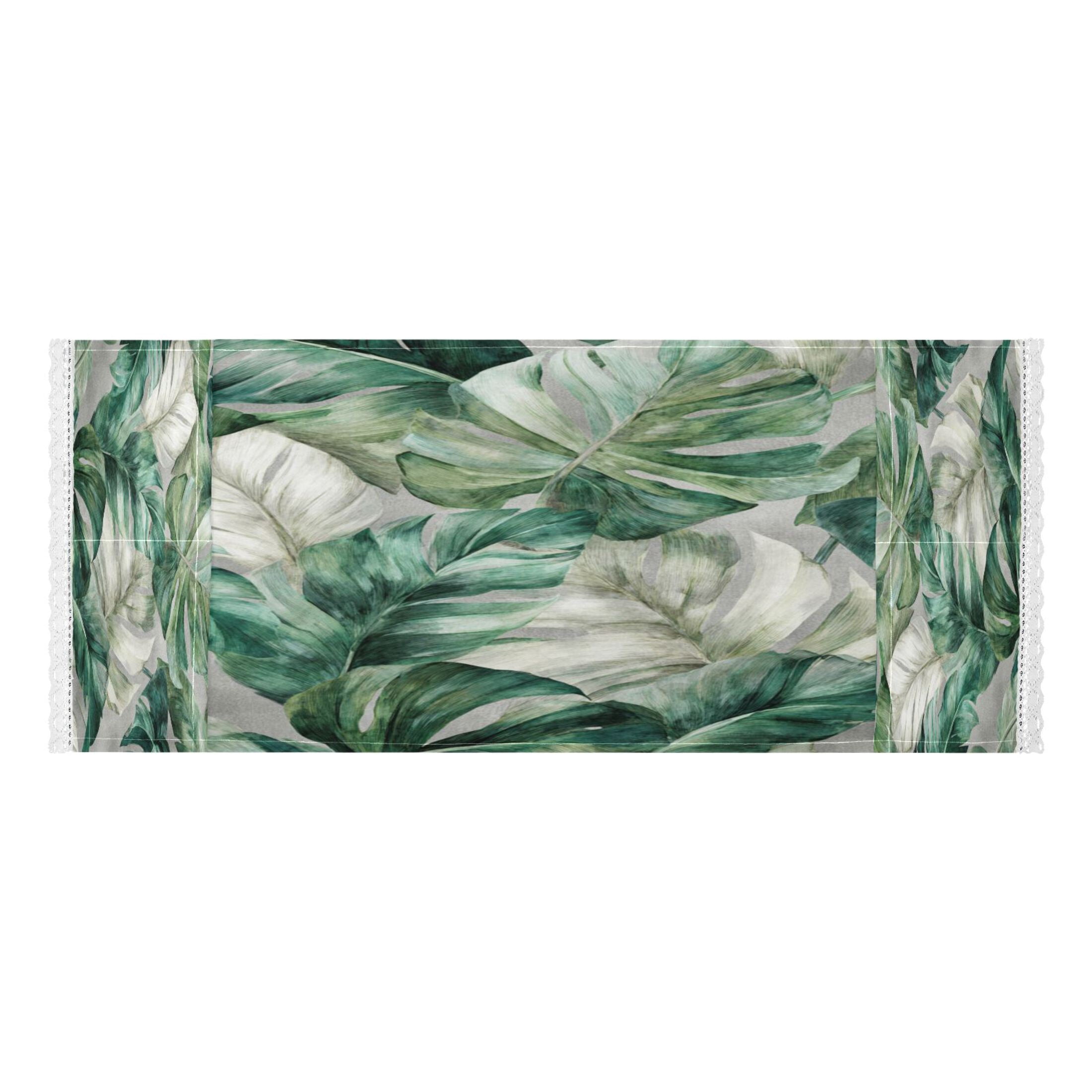 Wobogo Tropical Leaves Washing Machine Cover Dustproof Washer Dryer Cover Waterproof Laundry Room Decorative Protector