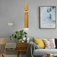 thumbnail image 5 of Modern LED Gold Pendant Lamp Hanging Ceiling Light Chandelier Brass Tube Shape Lighting Fixture, 5 of 22