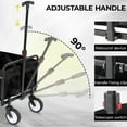 thumbnail image 4 of TLSUNNY Portable Utility Wagon Cart, Collapsible Wagon Cart 150 lbs Max Load, Lightweight Foldable Grocery Stroller, for Camping/Shopping/Garden/Sports, 4 of 9