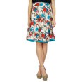 thumbnail image 4 of Bimba Floral Box Pleated Short Skirt Retro Pattern Skirt Indian Clothing, 4 of 4