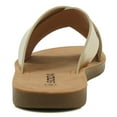 thumbnail image 4 of Soda Shoes Women Sandals Crisscross Band Strap Casual Slides REFLECT-S Gold 7.5, 4 of 5