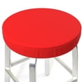 thumbnail image 2 of Kdxio Red Print Stool Covers Round,Stretch Round Bar Stool Covers Washable Bar Stool Cushion Slipcover For 12-15 Inch Chair, 2 of 6