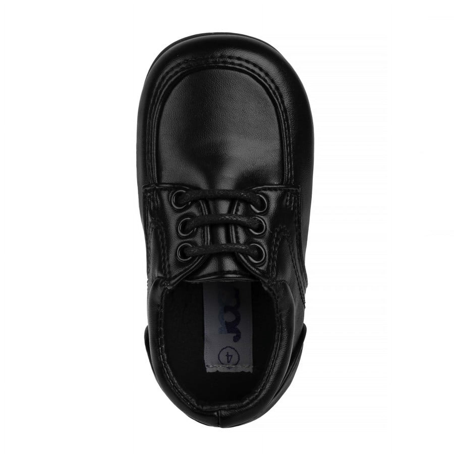 Josmo Boys Laces Toddler Dress Shoes - Black, 4