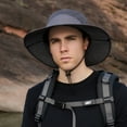 thumbnail image 2 of Bucket Hats Fisherman Hat for Outdoor Activities with Sun Breathable Men Women Summer Sunshade Hat for Hiking Camping and Fishing White, 2 of 7