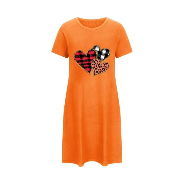 RXMEKW Chemise de Nuit à Manches Courtes Surdimensionnée pour Femmes avec Imprimé Poitrine en Polyester Spandex