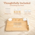 thumbnail image 3 of Juego de tablas de charcutería SMIRLY Large Cheese Bamboo con accesorios, 3 of 9