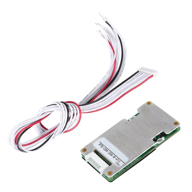 Tablero de protección BMS de batería Li-ion 18650 de litio de 24V 20A 7S con equilibrio