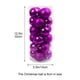 thumbnail image 3 of Adornos Navideños de Plástico con Purpurina de 6 Cm, 24 Unidades | Decoraciones Navideñas Irrompibles para Casa, Oficina, Hotel, Fiesta | Adornos Colgantes para Árbol, Centro de Mesa, Barandilla, 3 of 5