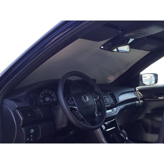 HeatShield, The Original Windshield Sun Shade, Custom-Fit for Honda Accord Sedan w/ Sensor 2016, 2017, Silver Series