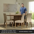 thumbnail image 3 of Juego de Comedor Mesa Tablero de Madera 6 Sillas Marrón Imperial Renata MADESA, 3 of 7