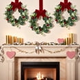 thumbnail image 4 of Mini Wreaths for Cabinets, Small Wreaths for Kitchen Cabinets, 10.6" Farmhouse Front Door Wreath, Green Wreath, Decorative Wreaths for Indoors, Perfect for Farmhouse Window Spring Decor, 4 of 4