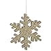 thumbnail image 3 of Vickerman 30" Champagne Glitter Snowflake Christmas Ornament, 3 of 3