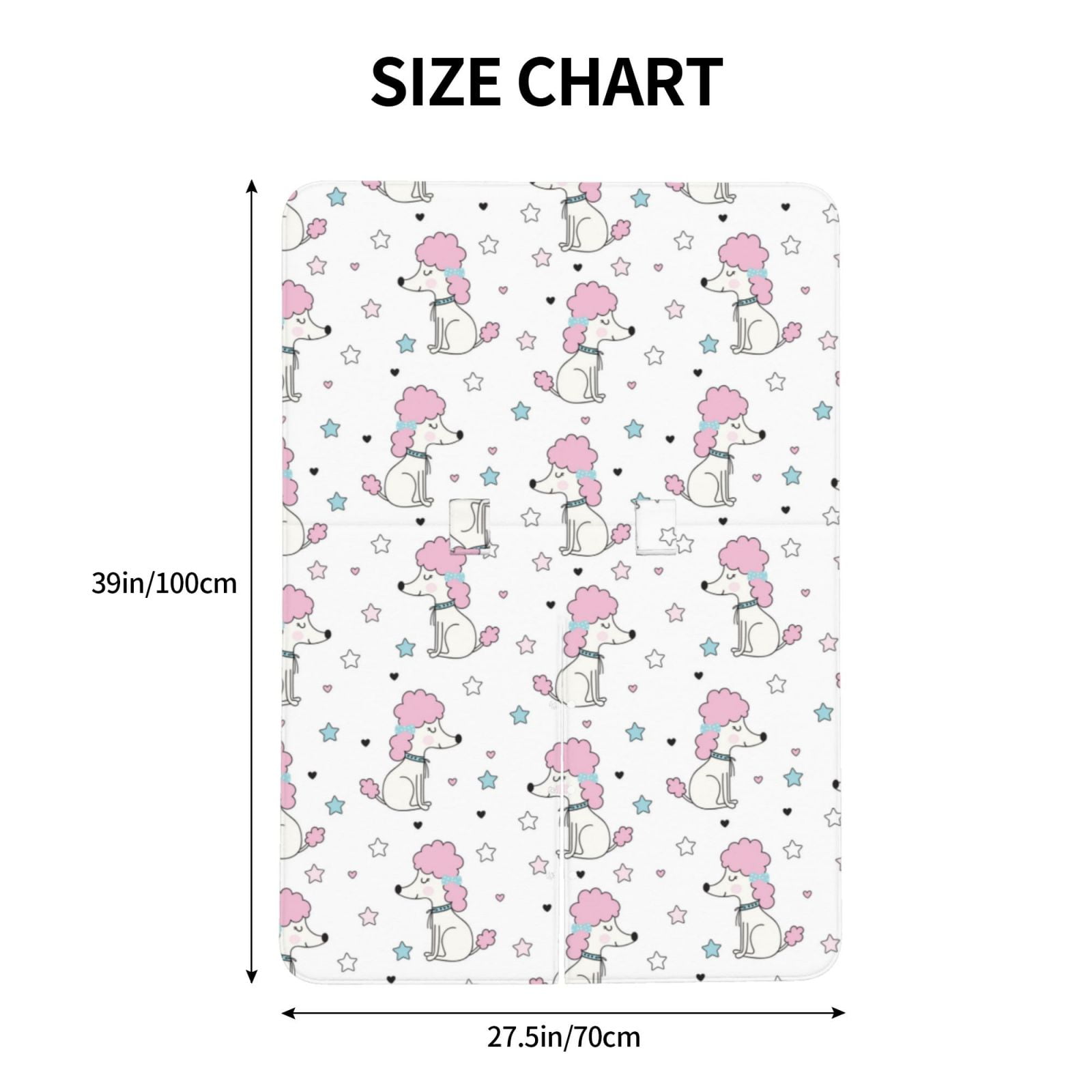 Naloa Cute Poodle Dog Baby Car Seat Cover, Breathable Baby Carrier Cover, Multiuse Baby Carrier Cover & Nursing Breastfeeding Cover