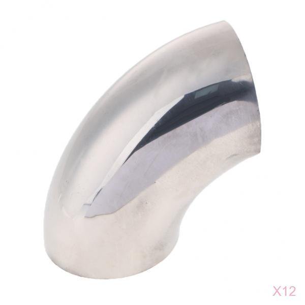 12x Car Auto Acero Inoxidable 2.5 "Tubo De Tubo De Escape Soldable Flexible 90 degree Sunnimix Doblar el tubo de escape