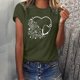 thumbnail image 2 of Camisetas con estampado de letras y cuello redondo de verano para mujer, blusas femeninas cómodas y elegantes, Tops OAVQHLG3B Store  lin121212, 2 of 5