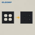 thumbnail image 3 of Wall Plate Midsize Duplex Outlet,2 Gang,Black (10-Pack), 3 of 6