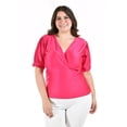 thumbnail image 1 of Blusa escote V Roman Fashion Tallas Extras 1772 Fucsia 40, 1 of 6
