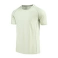 thumbnail image 4 of ZVNAΖH Men's Crew Neck Short Sleeve Workout Quick Dry Shirts Moisture Wicking Athletic Running Casual Active Sports Shirts, 4 of 6