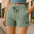 thumbnail image 5 of Dalix Butterfly Embroidered Shorts Washed Soft Fleece Relaxed Drawstring Pocket Fit Lounge Womens in Sage XL X-Large, 5 of 5