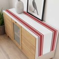 thumbnail image 6 of Red Striped Table Runner Farmhouse Simple Line Vertical Stripes Tablerunners 16 x 72 Inch, Table Decorations Tabletop Scarf for Summer Gathering Holiday Farmhouse Kitchen Dining Decor, 6 of 8