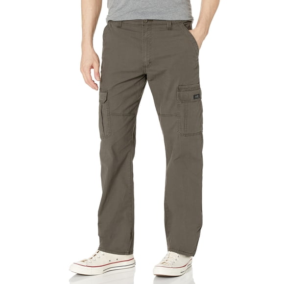 Pantalón cargo Wrangler Authentics Relaxed Fit Stretch color oliva 36W x 32L