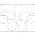 thumbnail image 4 of Alpine Corporation Daisy Metal Garden Bench, White, 4 of 14