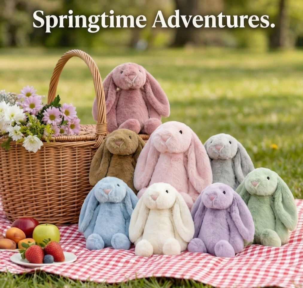 12pc Ultra Soft Solid Color Easter Bunny Plush Set - Shaggy Fuzzy Rabbit Stuffed Animal Bulk - Cute Assorted Pastel Plushies for Classroom Prize, Party Favors & Egg Hunt Gifts (1 Dozen)