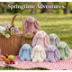 thumbnail image 2 of Juguetes de peluche de conejito de Pascua de 9,8 pulgadas, color verde salvia, peludos y holgados, animales de peluche de conejito de color sólido, peluches de eucalipto difusos para decoración, 2 of 9