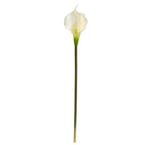 Nearly Natural 28in. Calla Lily Artificial Flower (Set of 12), Cream