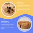 thumbnail image 4 of 6pcs Rustic Rattan Round Coaster Placemat Trivet Hot Dish Mat Plate Charger Dinner Table Woven Bowl Casserole Mat, 4 of 6