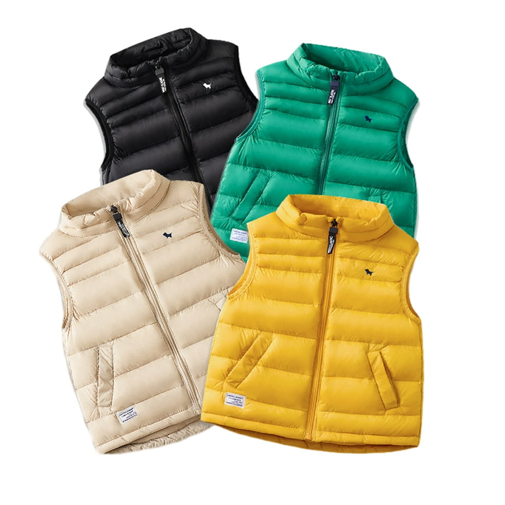 Gilet en Duvet pour Enfants 3-12 Ans Garçons Filles Hiver Mignon