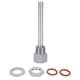 thumbnail image 1 of Kit de termopozo de acero inoxidable de 4 pulgadas y 1/2 pulgadas, accesorios de montaje para cerveza casera, 1 of 10