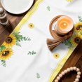 thumbnail image 3 of Sunflower Pig Table Runner 90 Inches, Summer Eucalyptus Yellow Plaid Bed Runner Dresser Scarves Tabletop for Indoor Outdoor Parties/Ceremony/Banquet, 13" x 90", 3 of 9