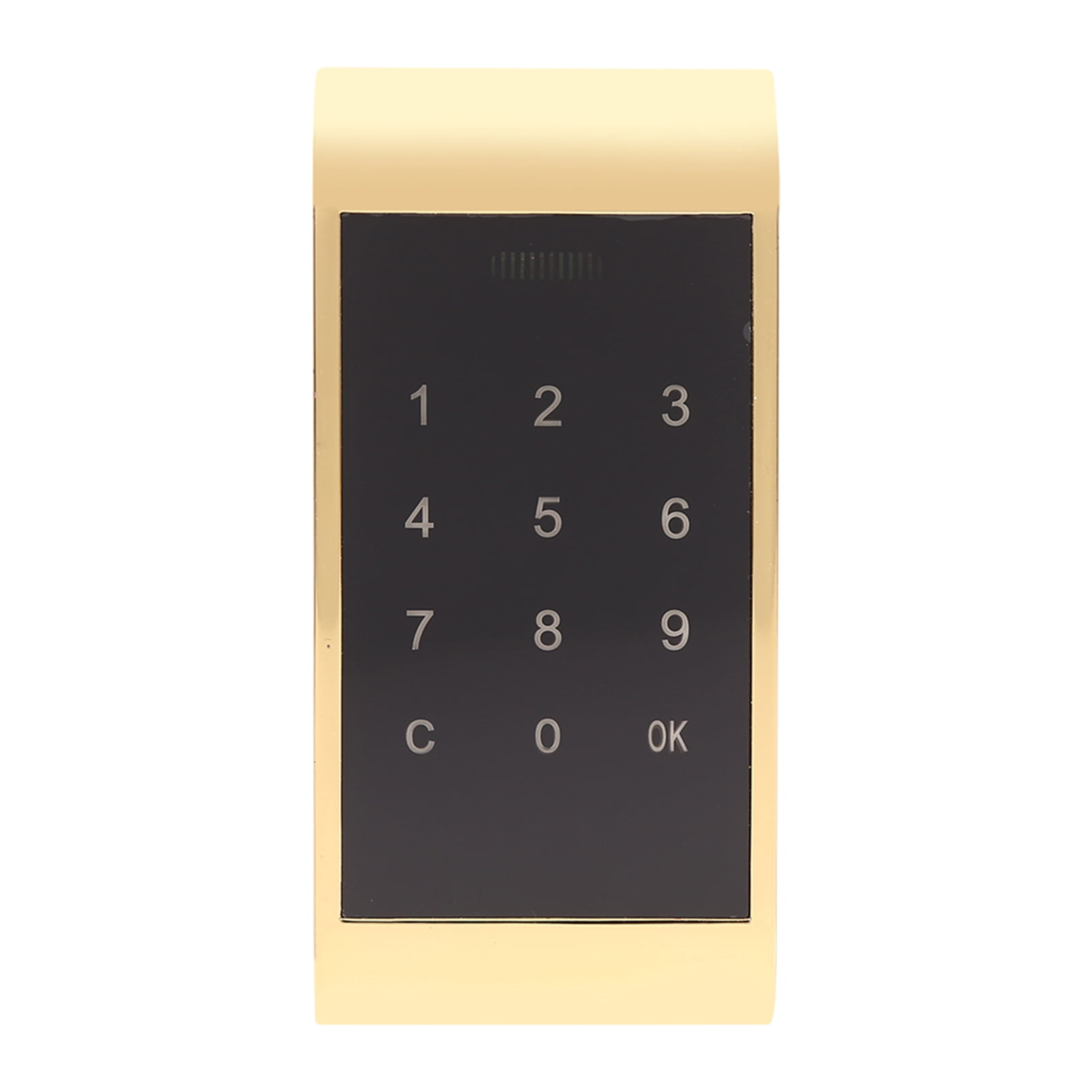 Yajisi Touch Keypad Password Key Access Lock Digital Electronic Security Cabinet Coded Locker Gold 4.5 in
