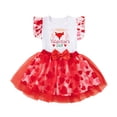 thumbnail image 5 of JAJAHO Girls Outfits Toddler Kids Girl Tutu Skirts Set Valentine's Day Sleeveless Ruffle Tank Tops And Heart Print Tulle Skirt 2 Piece Cute Outfit, 5 of 6