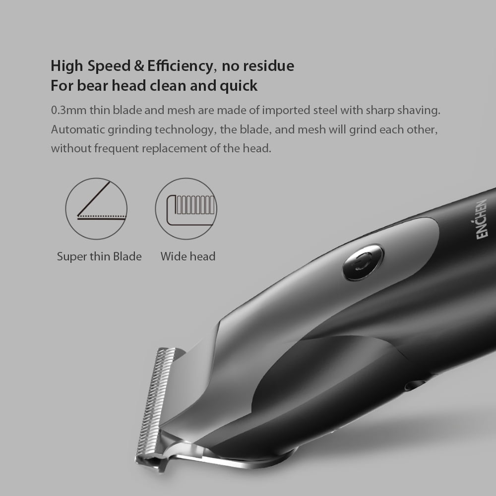 xiaomi enchen hummingbird hair clipper black