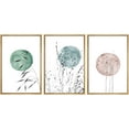 thumbnail image 3 of PixonSign Framed Wall Art Set Green and Brown Wheat Field Nature Moon Watercolor Modern Artwork Farmhouse/Country Pastel Canvas Print for Living Room, Bedroom, Office - 24"x36"x3 Natural, 3 of 5