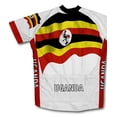 thumbnail image 2 of Uganda Flag Short Sleeve Cycling Jersey  for Men - Size 2XL, 2 of 3