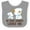Heather and White, variant on Inktastic My Great Grandpa Loves Me Boys Grandson Boys Baby Bib