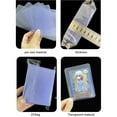 thumbnail image 3 of fastboy 100Pcs Cards Covers Plastic Adults Photocard Sleeves Lightweight Waterproof Protective Case Football Basketball, 3 of 6